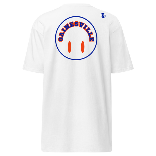 Gainesville Smiley Face Flipped Mulli USA Tee White Back