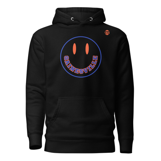 Gainesville Smiley Face Mulli USA Hoodie Black Front