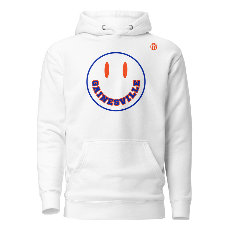 Gainesville Smiley Face Mulli USA Hoodie White Front