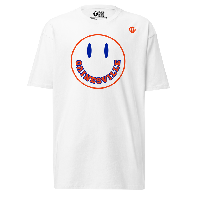 Gainesville Smiley Face Mulli USA Tee White Front