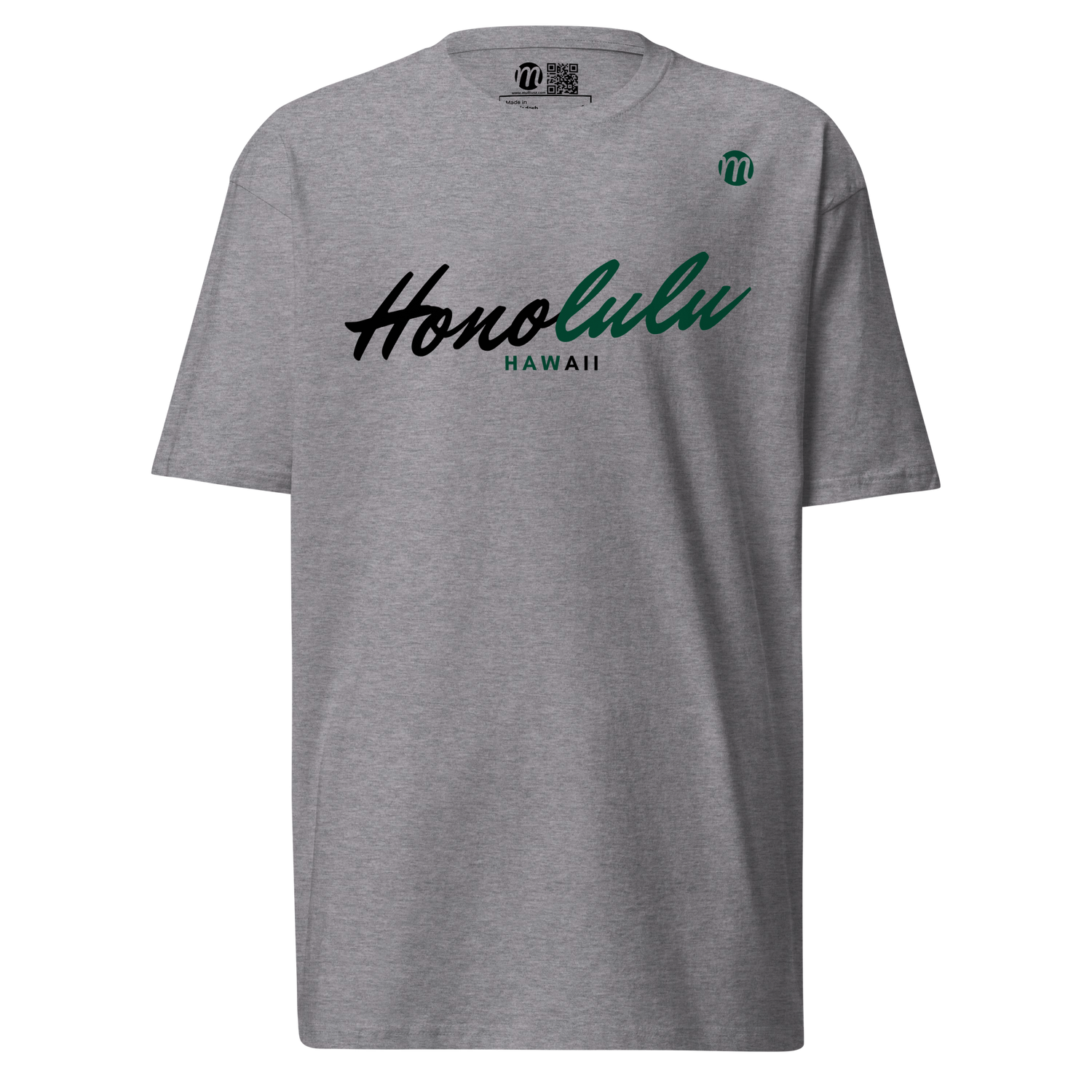 Honolulu Hawaii Mulli USA Tee Carbon Grey Front