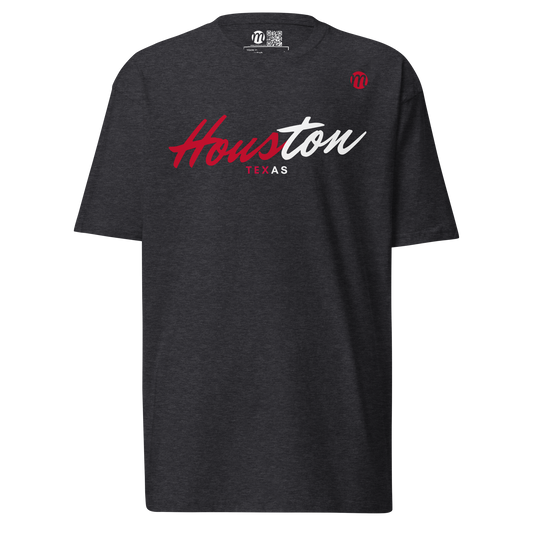 Houston Texas Mulli USA Tee Charcoal Heather Front