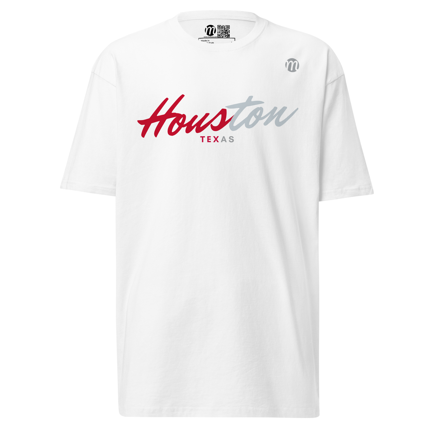 Houston Texas Mulli USA Tee White Front