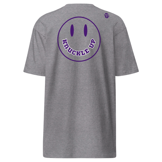 Knuckle Up Smiley Face Mulli USA Tee Carbon Grey