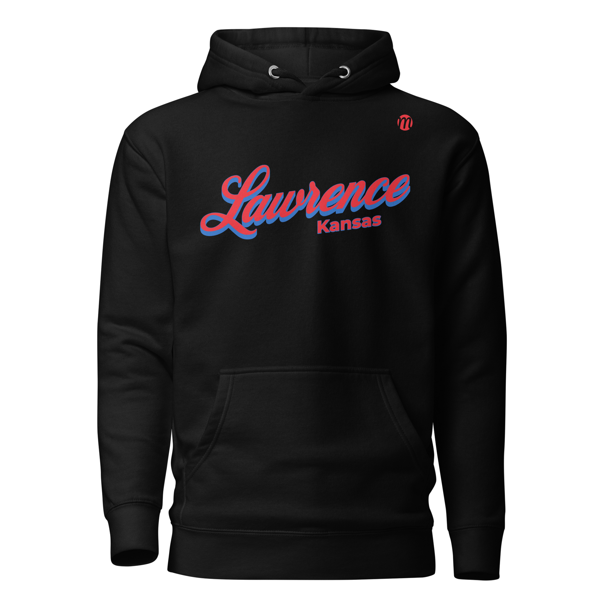 Lawrence Kansas Mulli USA Hoodie Black Front