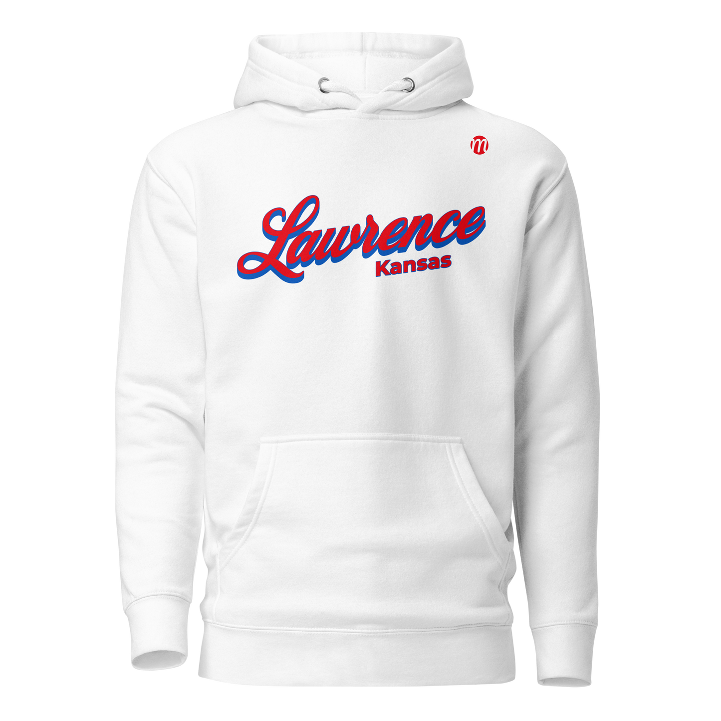 Lawrence Kansas Mulli USA Hoodie White 