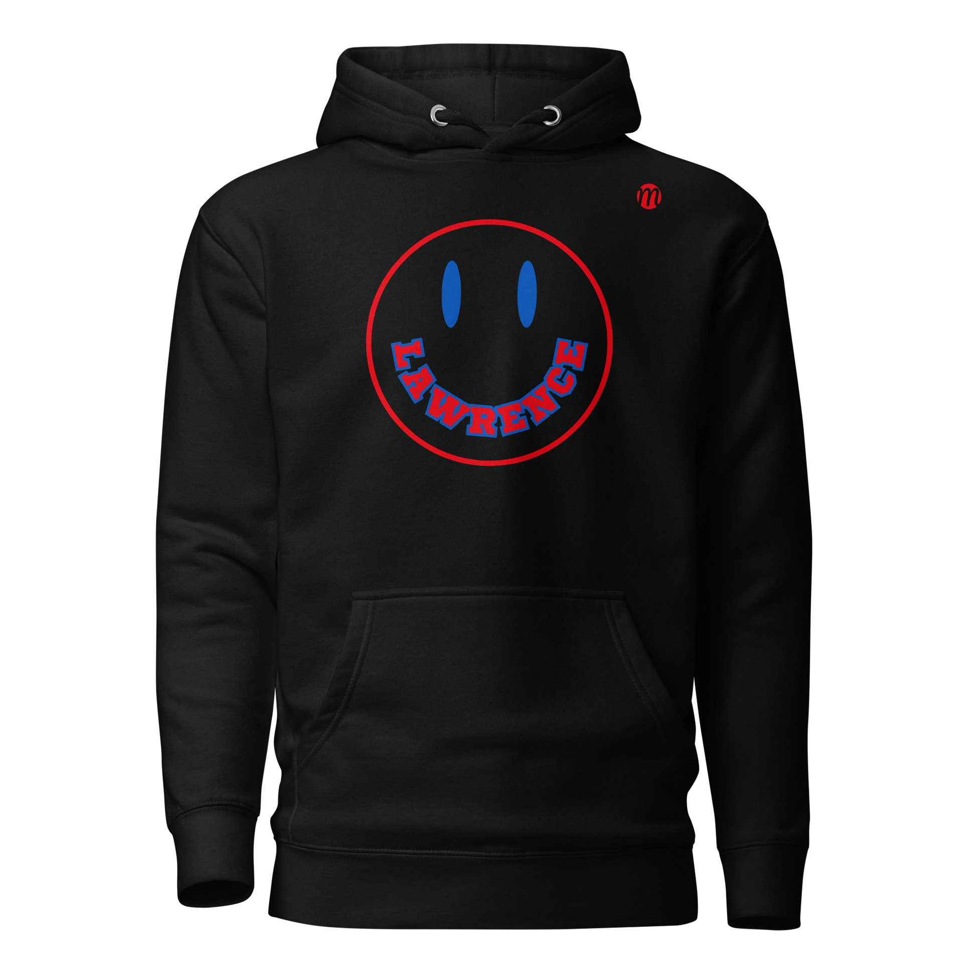 Lawrence Smiley Face Mulli USA Hoodie Black