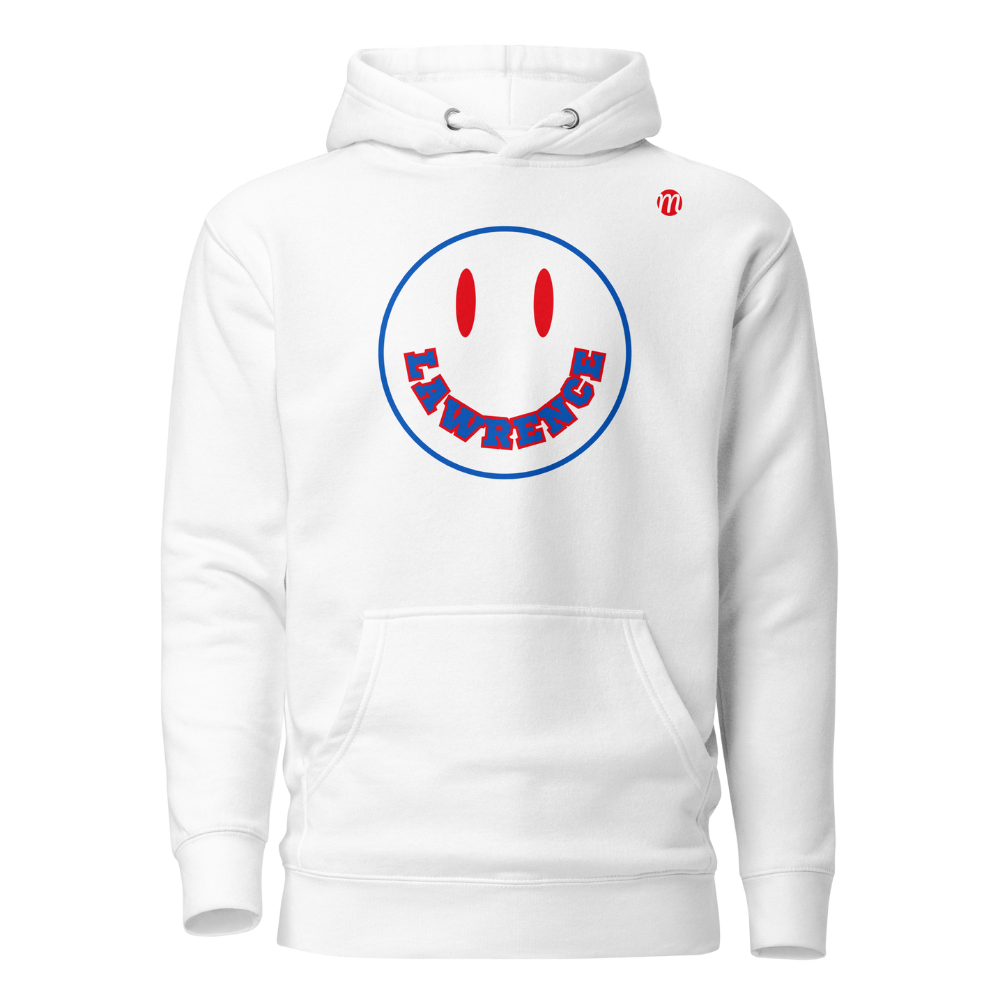 Lawrence Smiley Face Mulli USA Hoodie White 