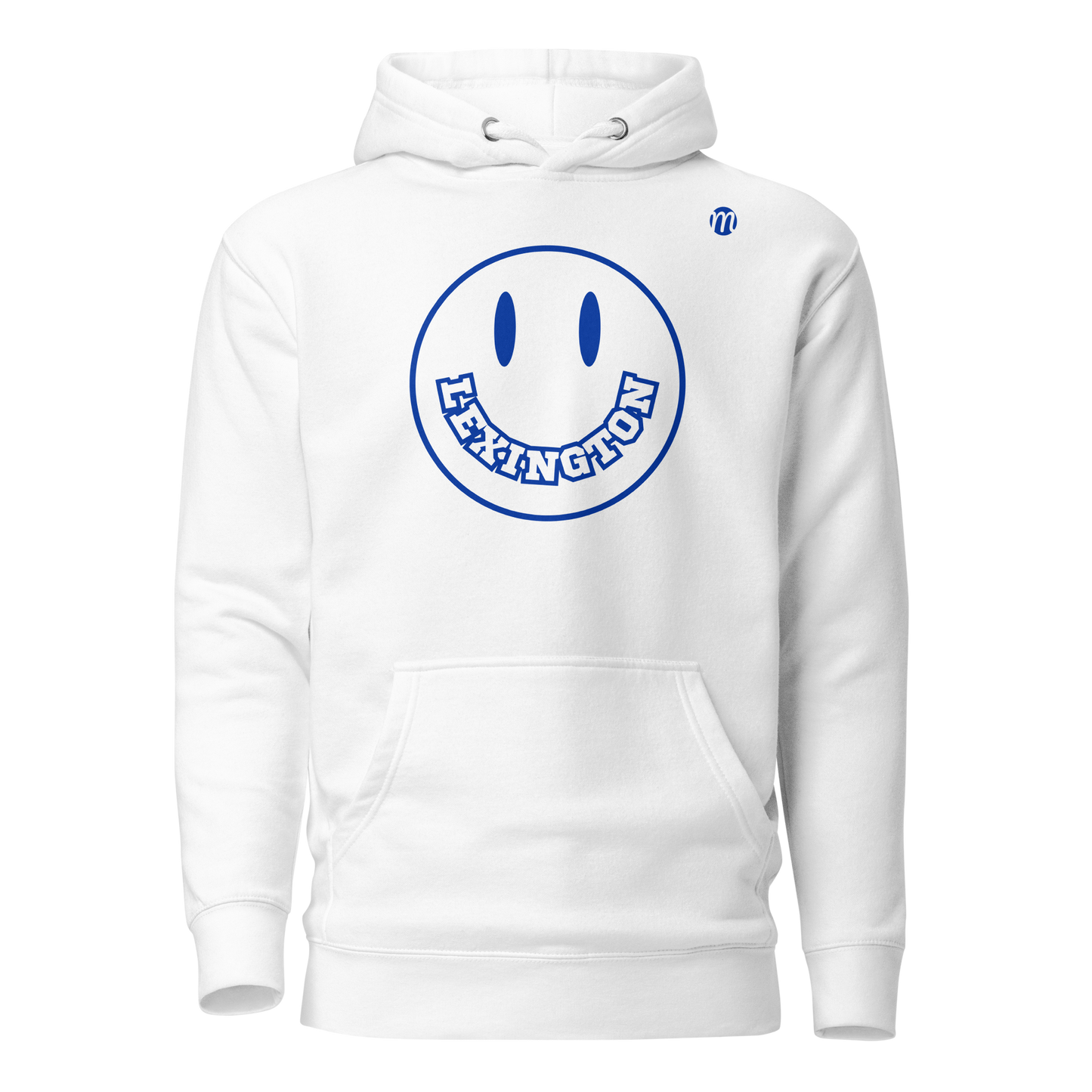 Lexington Smiley Face Mulli USA Hoodie White