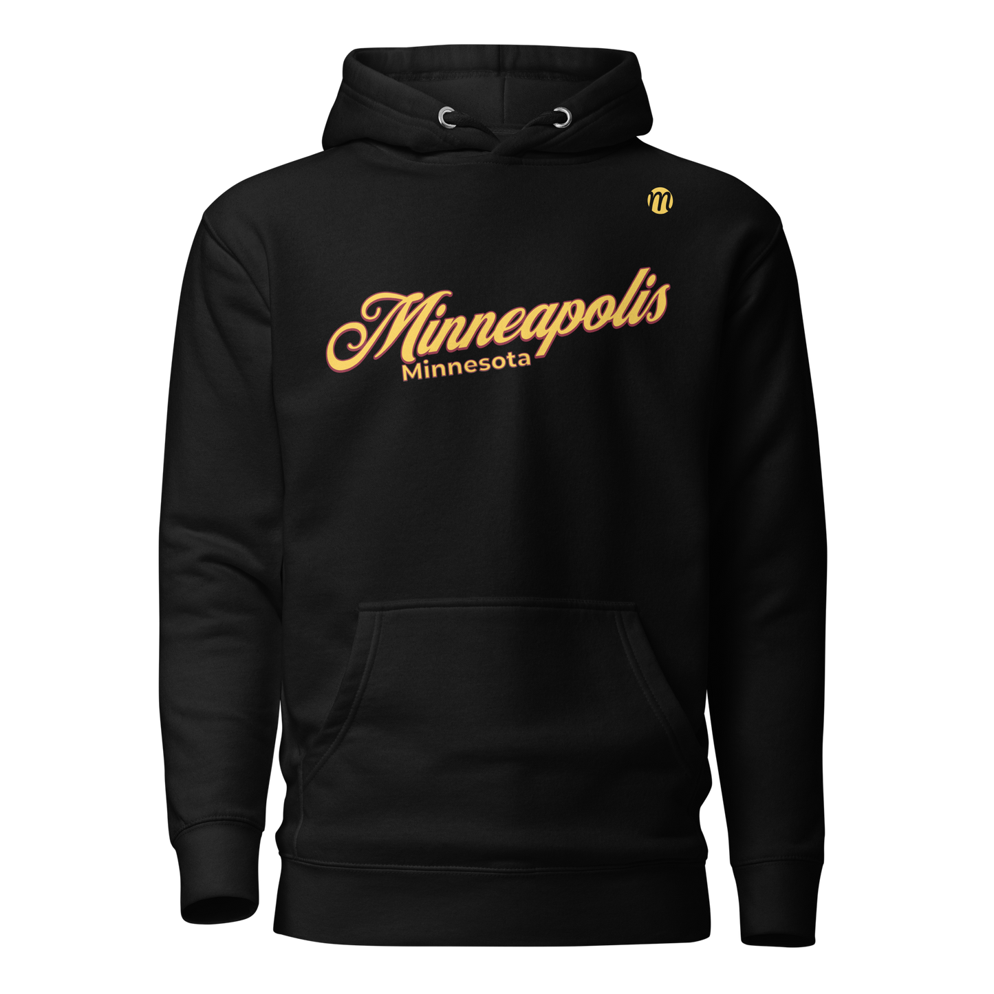 Minneapolis Minnesota Mulli USA Hoodie Black