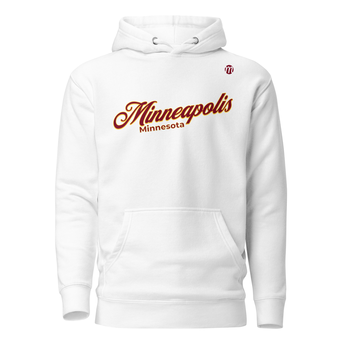 Minneapolis Minnesota Mulli USA Hoodie White 