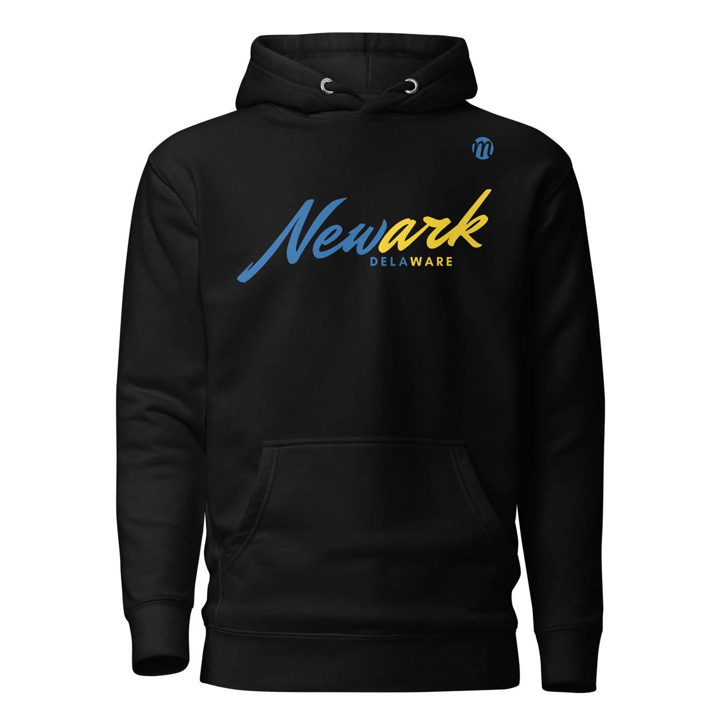 Newark Delaware Mulli USA Hoodie Black Front