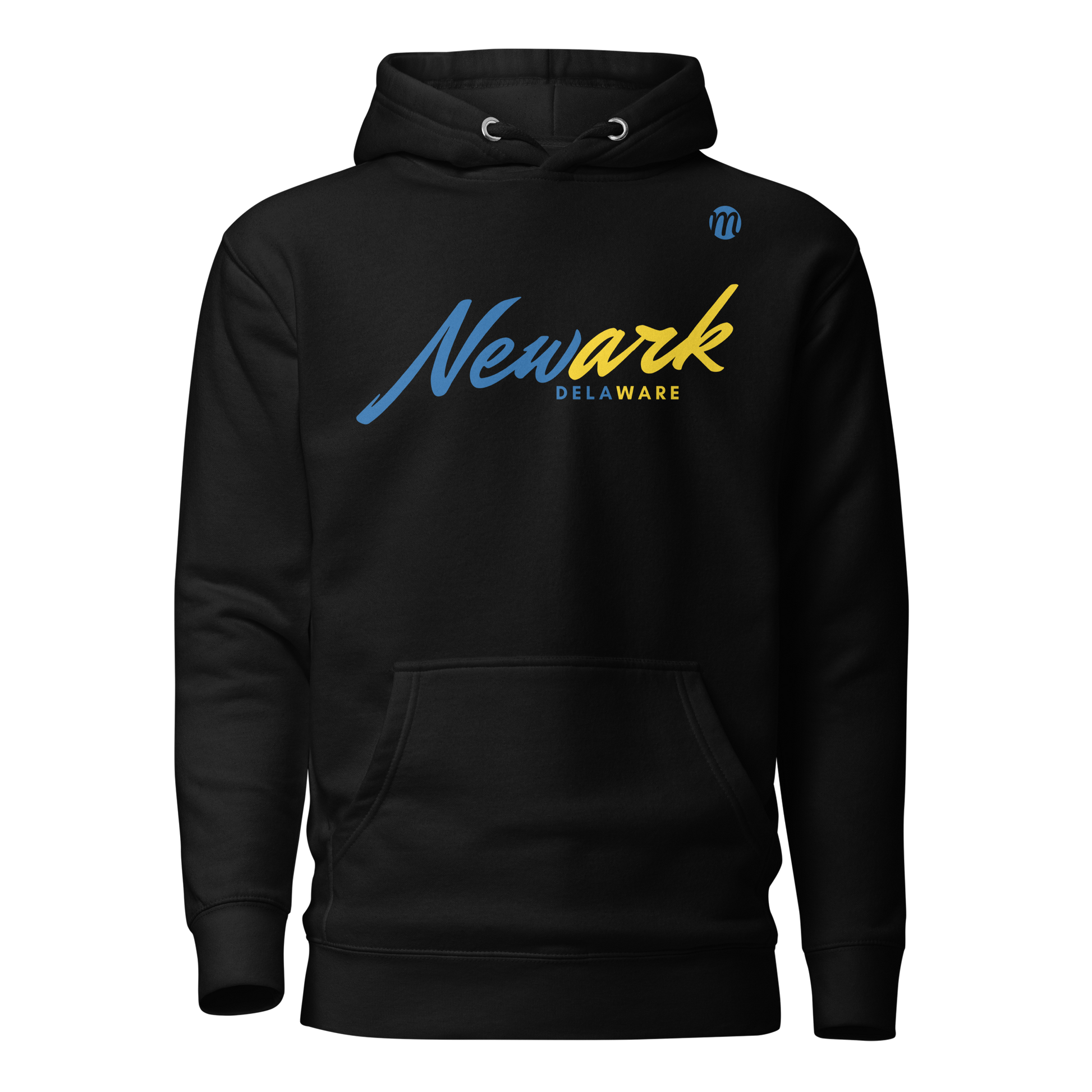 Newark Delaware Mulli USA Hoodie Black Front