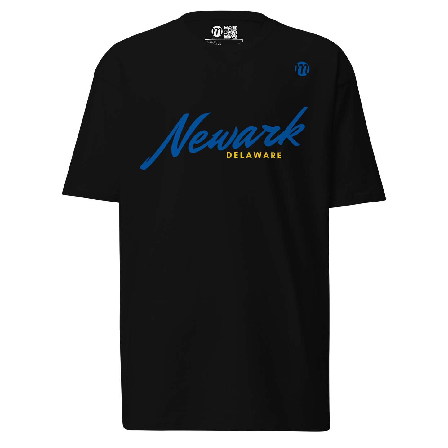 Newark Delaware Mulli USA Tee Black Front