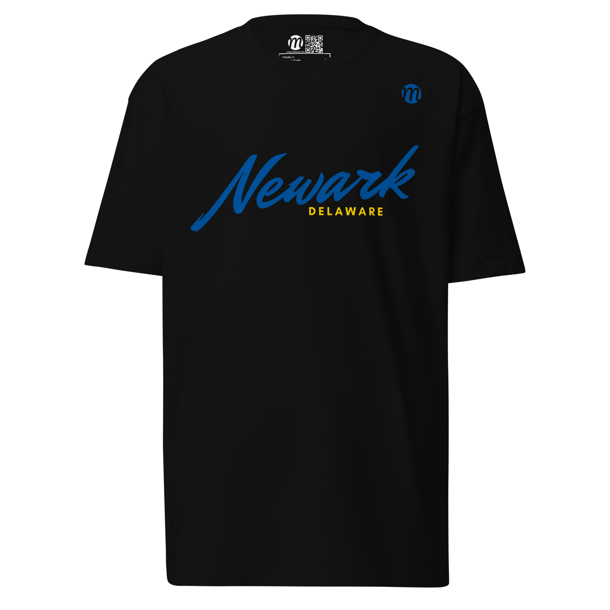 Newark Delaware Mulli USA Tee Black Front