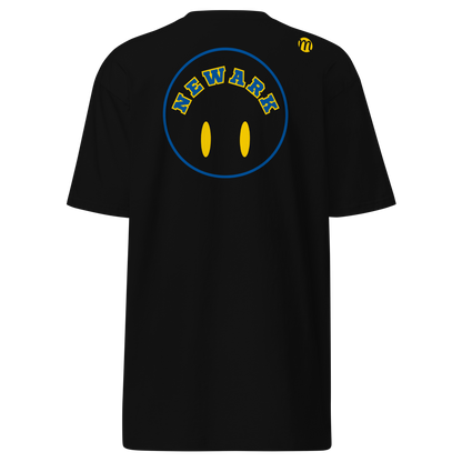 Newark Smiley Face Flipped Mulli USA Tee Black Back