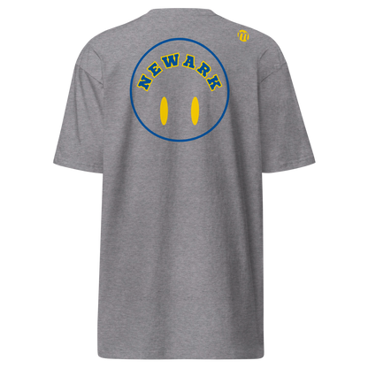 Newark Smiley Face Flipped Mulli USA Tee Carbon Grey Back