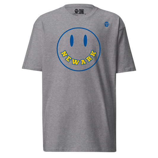 Newark Smiley Face Mulli USA Tee Carbon Grey Front