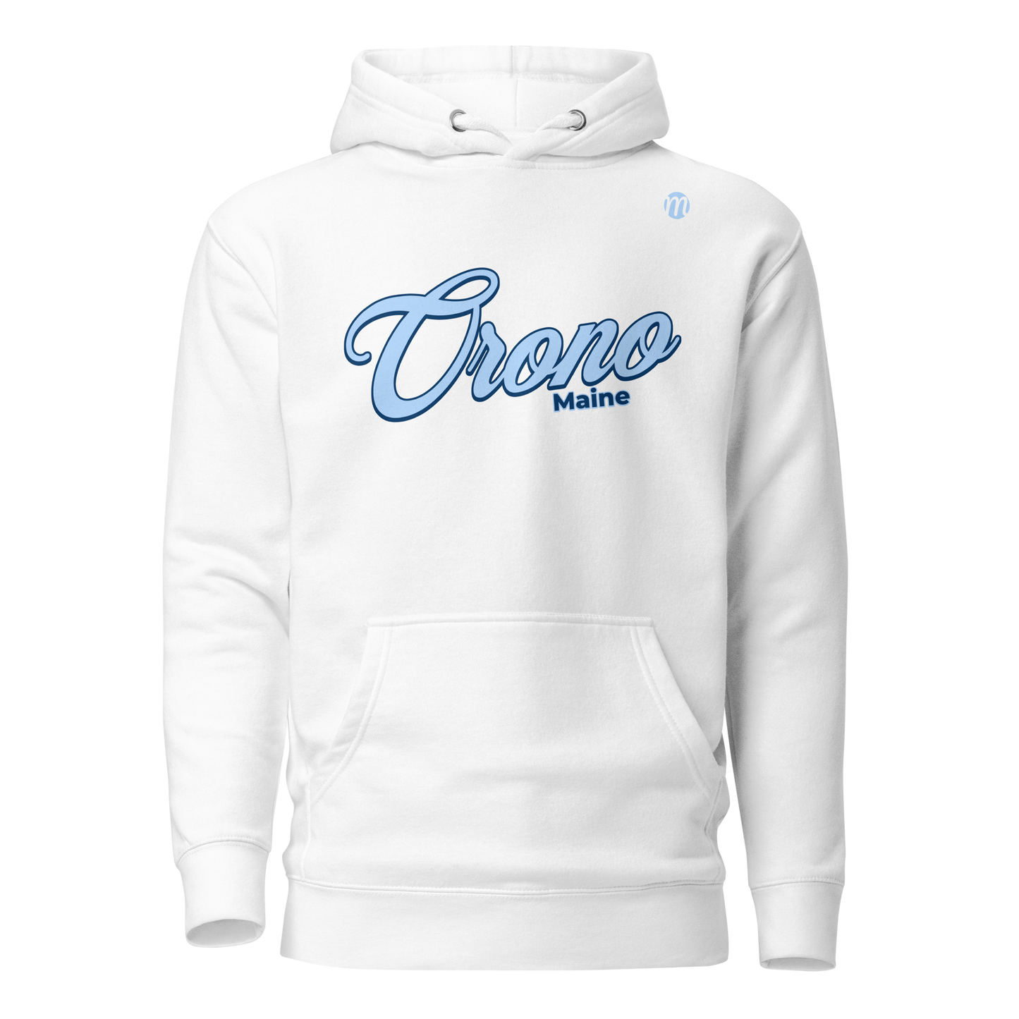 Orono Maine Mulli USA Hoodie White Front