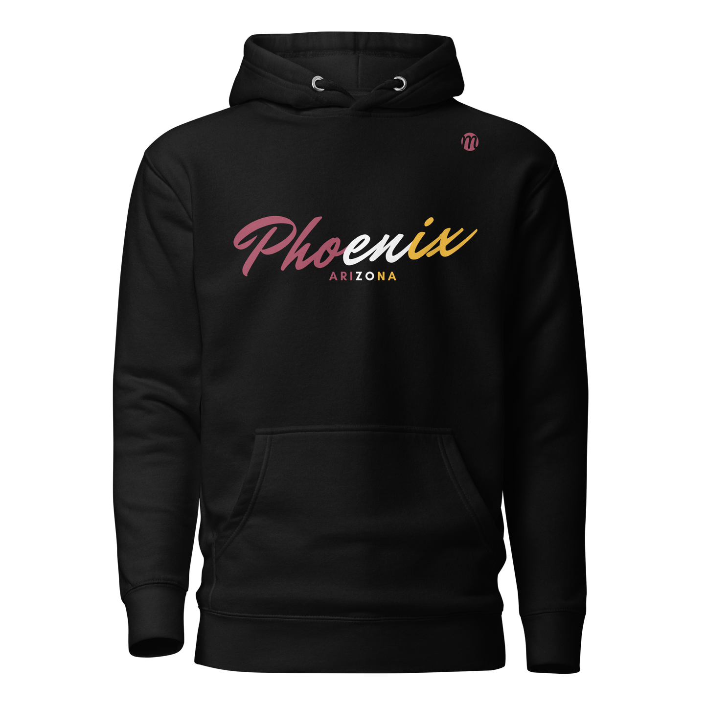 Phoenix Arizona Mulli USA Hoodie Black Front