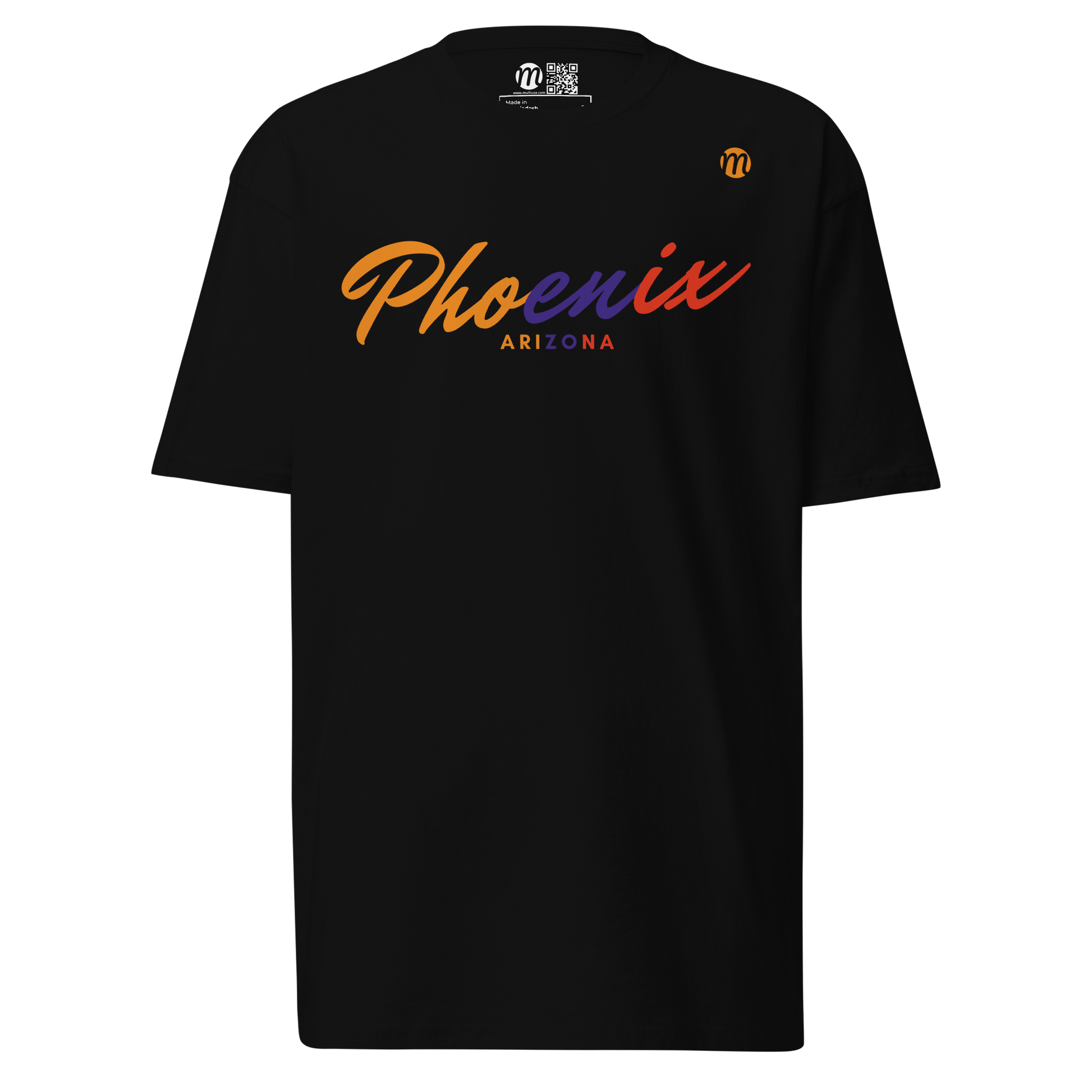 Phoenix Arizona Mulli USA Tee Black Front