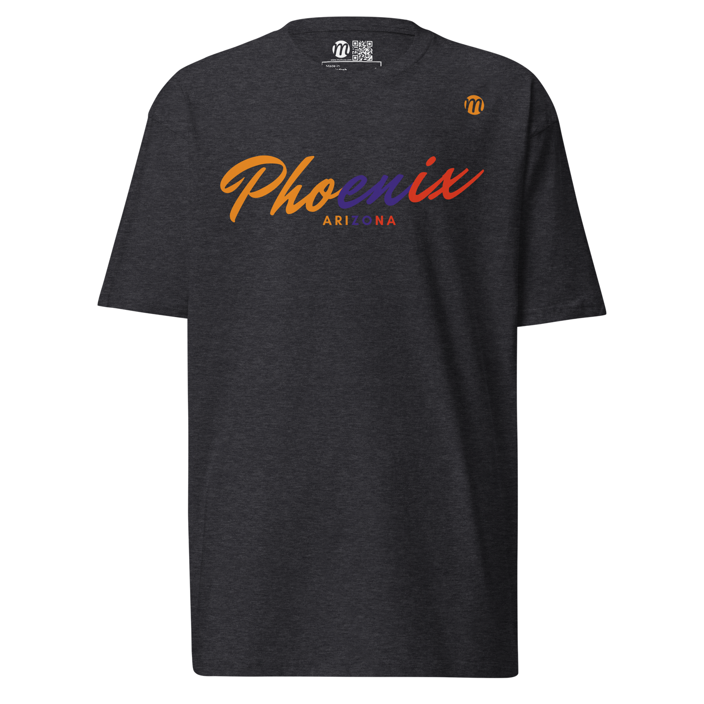 Phoenix Arizona Mulli USA Tee charcoal Heather Front