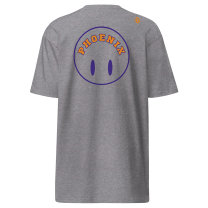 Phoenix Smiley Face Flipped Mulli USA Tee Carbon Grey Back