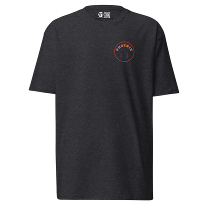 Phoenix Smiley Face Flipped Mulli USA Tee Charcoal Heather Front