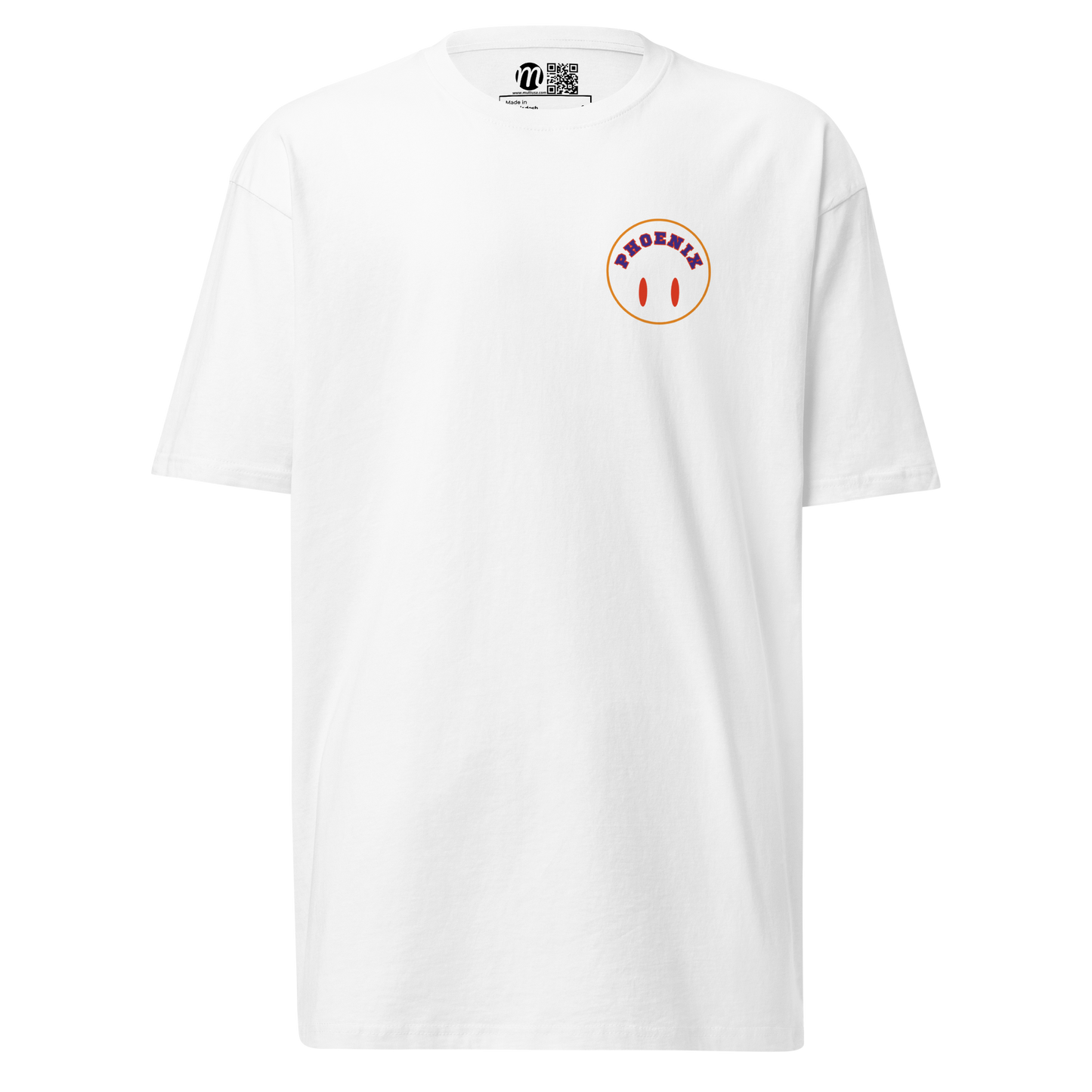 Phoenix Smiley Face Flipped Mulli USA Tee White Front