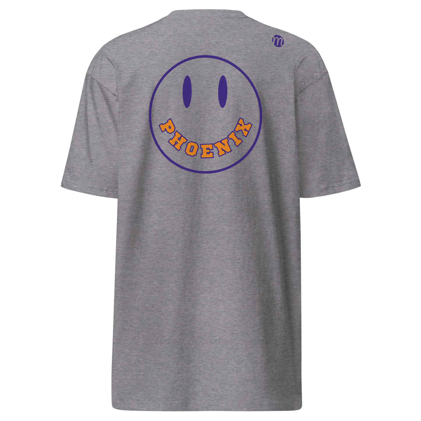 Phoenix Smiley Face Mulli USA Tee Carbon Grey Back