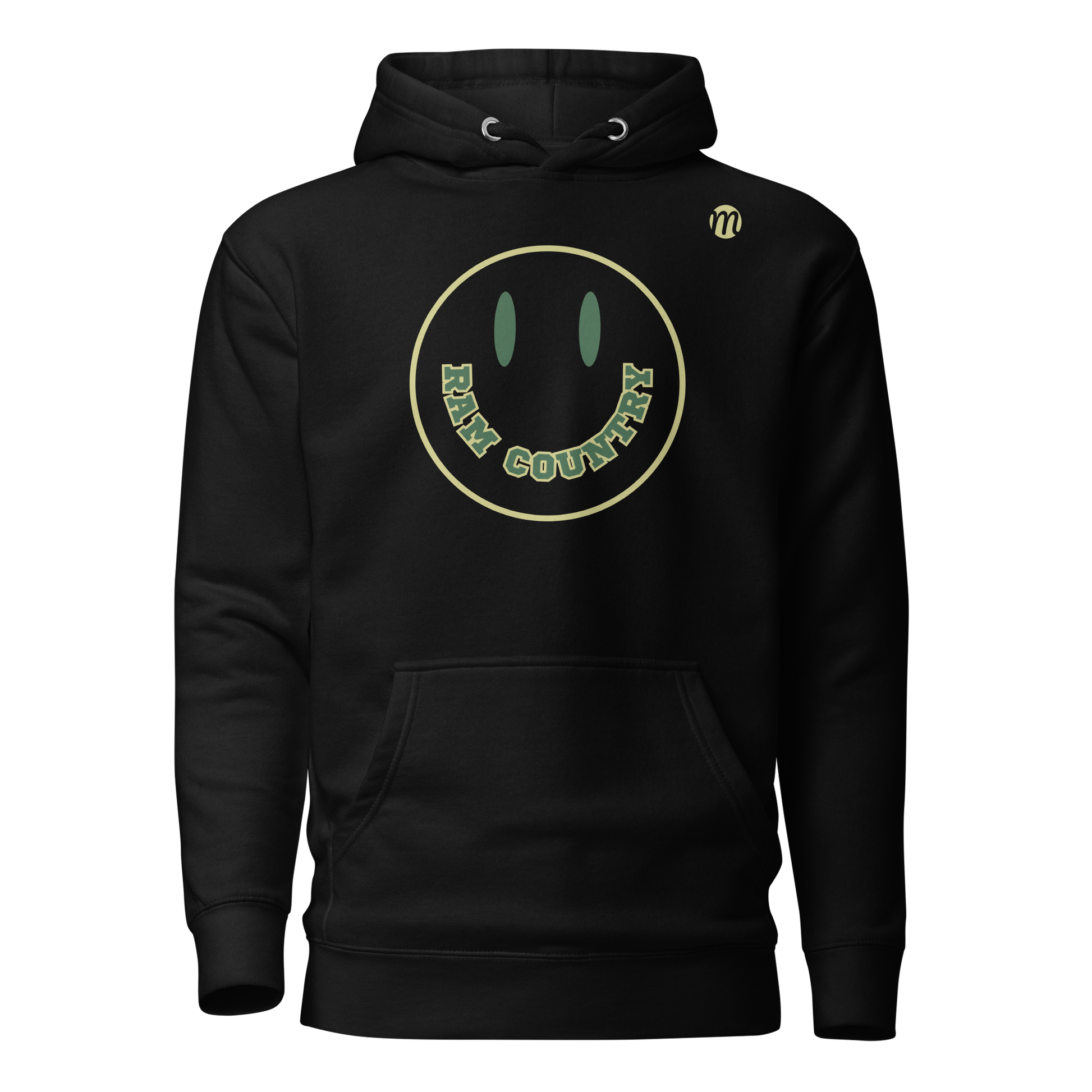 Ram Country Smiley Face Mulli USA Hoodie Black