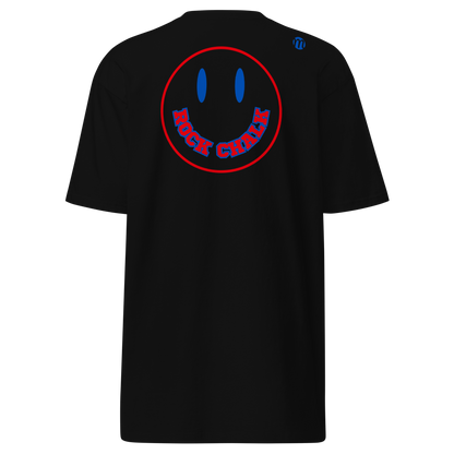 Rock Chalk Smiley Face Mulli USA Tee Black Back