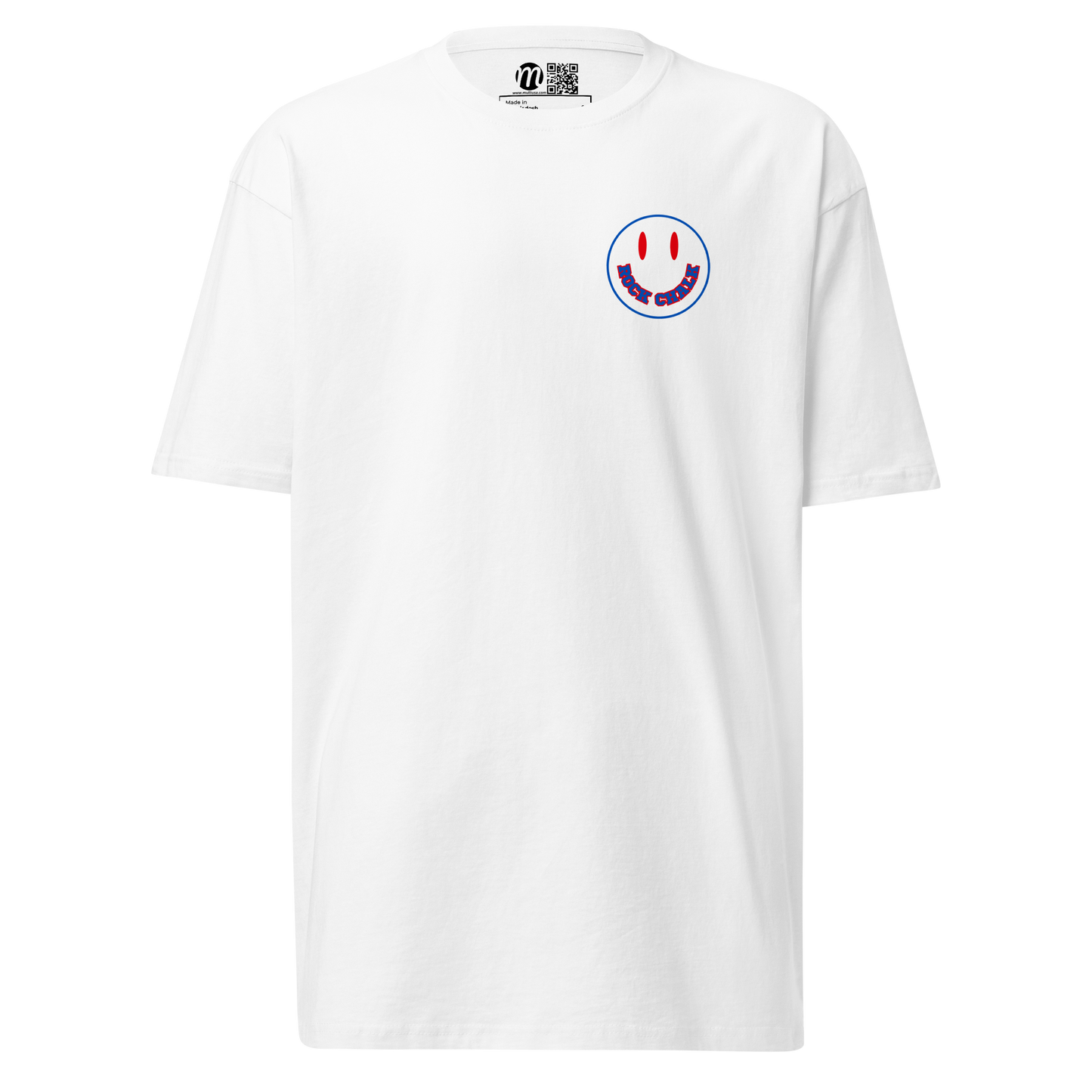 Rock Chalk Smiley Face Mulli USA Tee White Front