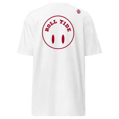 Roll Tide Smiley Face Flipped Mulli USA Tee White Back