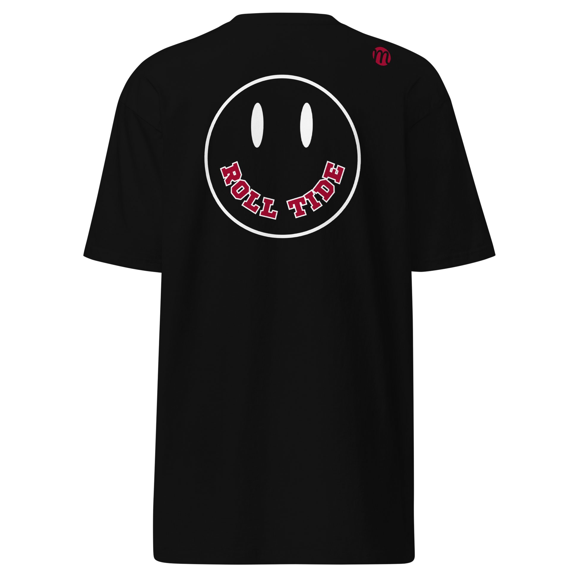 Roll Tide Smiley Face Mulli USA Tee Black Back