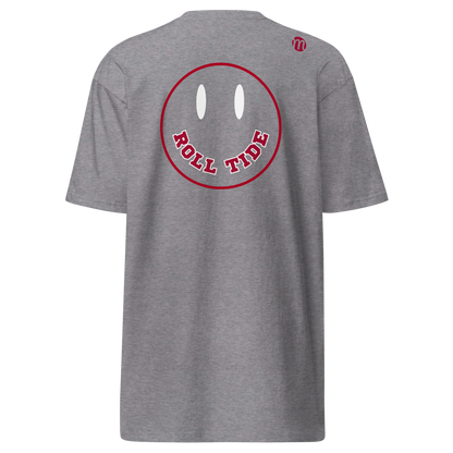 Roll Tide Smiley Face Mulli USA Tee Carbon Grey Back