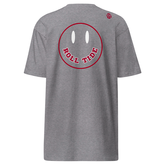 Roll Tide Smiley Face Mulli USA Tee Carbon Grey Back