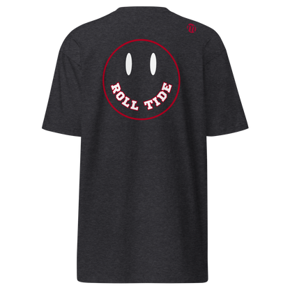 Roll Tide Smiley Face Mulli USA Tee Charcoal Heather Back