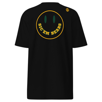 Sic'em Bears Smiley Face Mulli USA Tee Black Back 