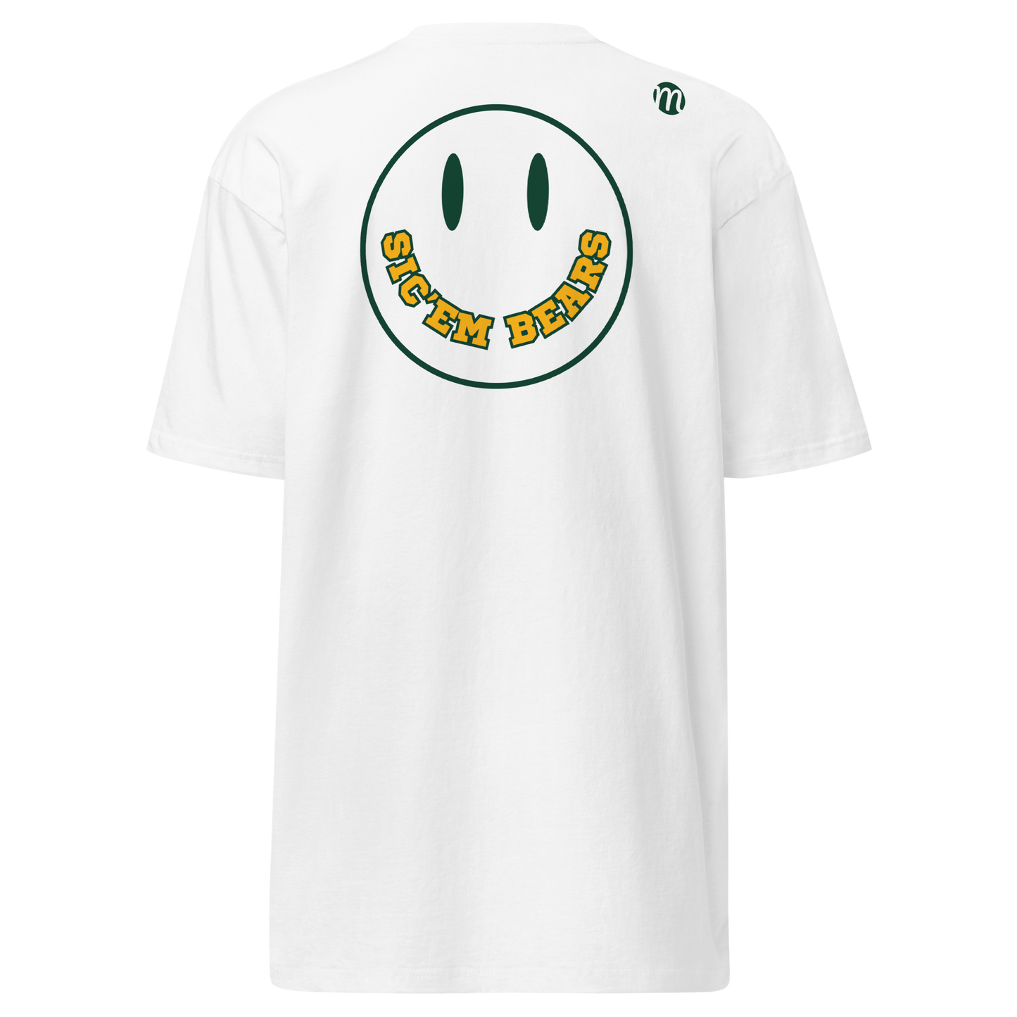 Sic'em Bears Smiley Face Mulli USA Tee White Back