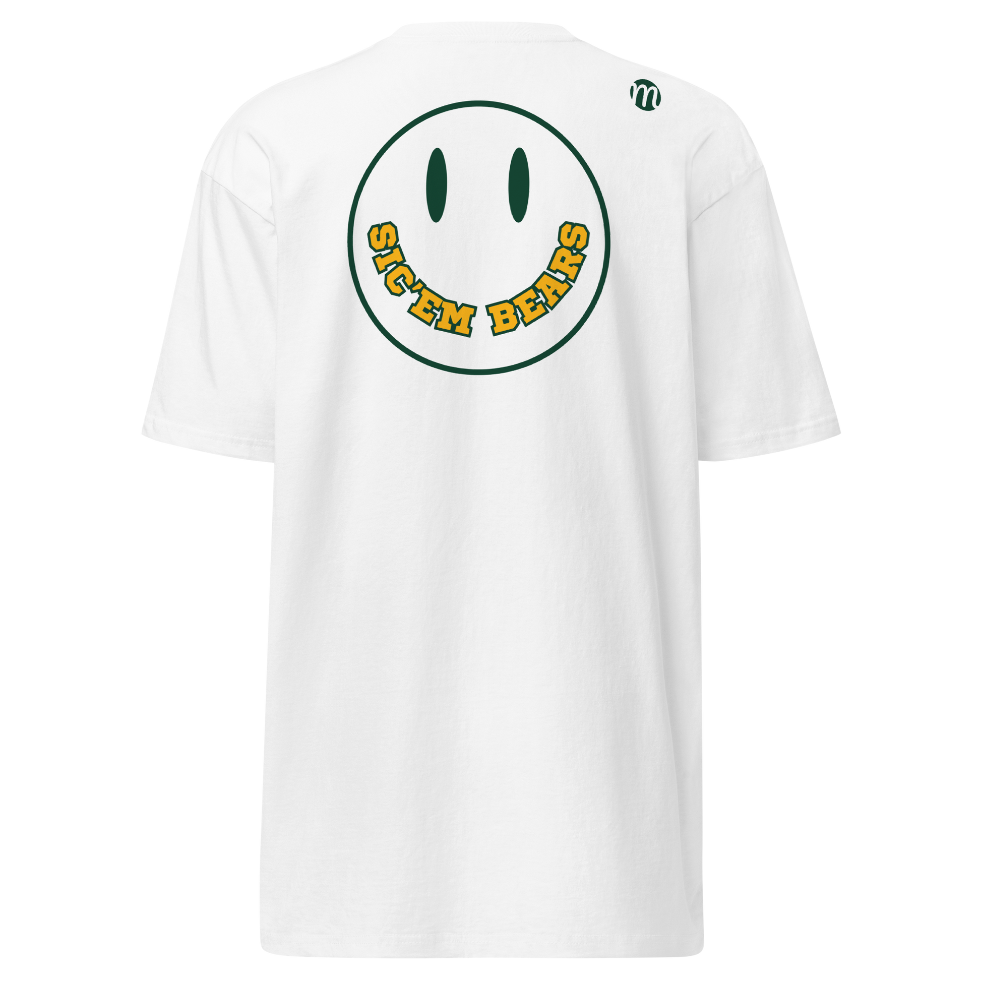 Sic'em Bears Smiley Face Mulli USA Tee White Back