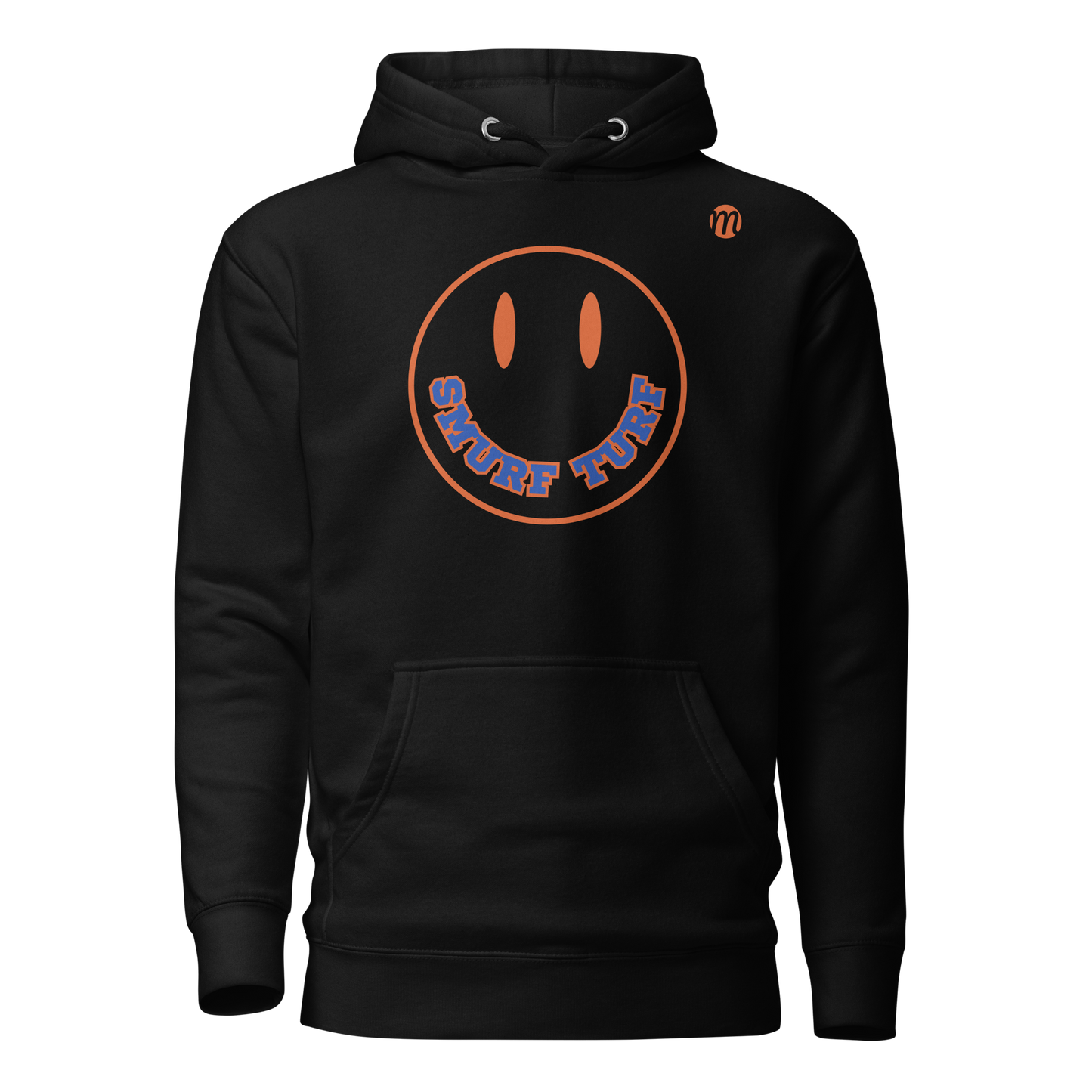 Smurf Turf Smiley Face Mulli USA Hoodie Black Front