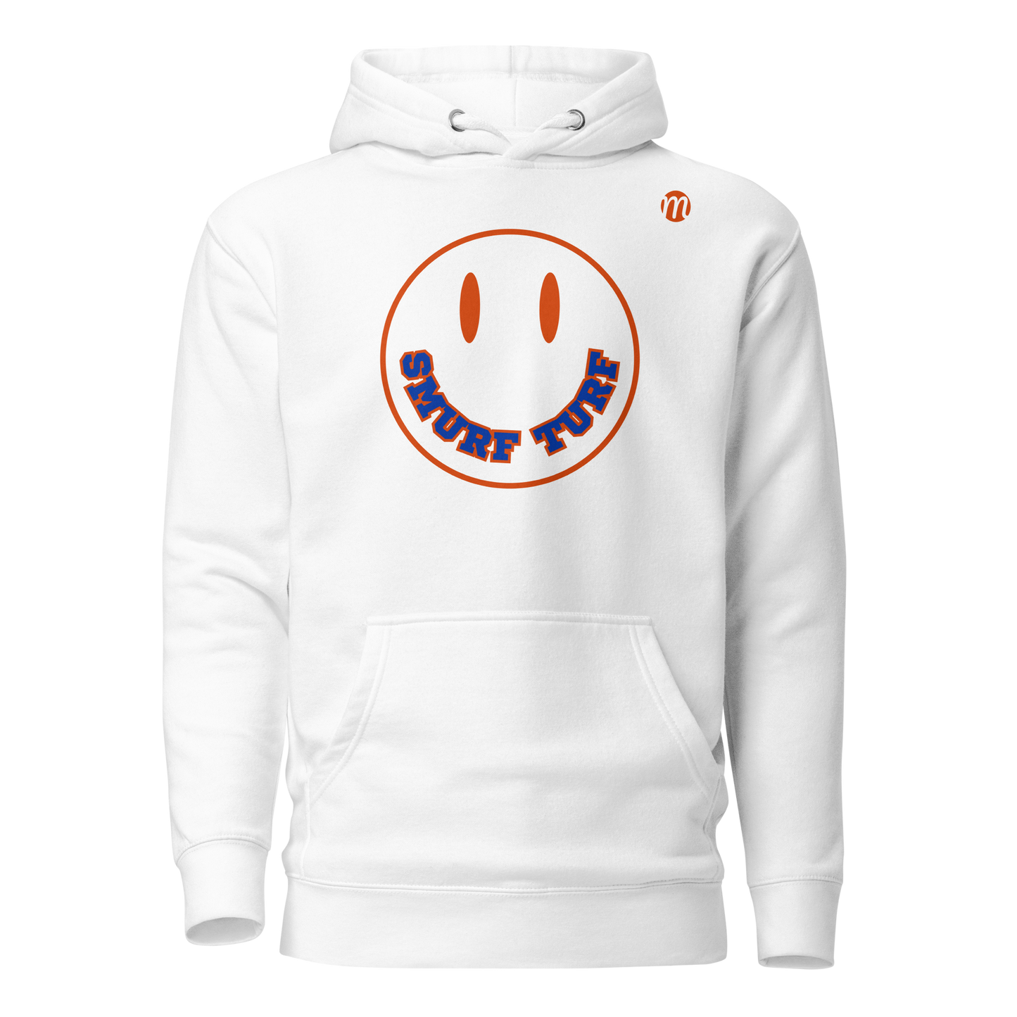 Smurf Turf Smiley Face Mulli USA Hoodie White Front