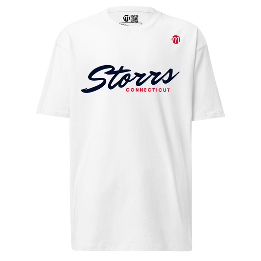 Storrs Connecticut Mulli USA Tee White Front 