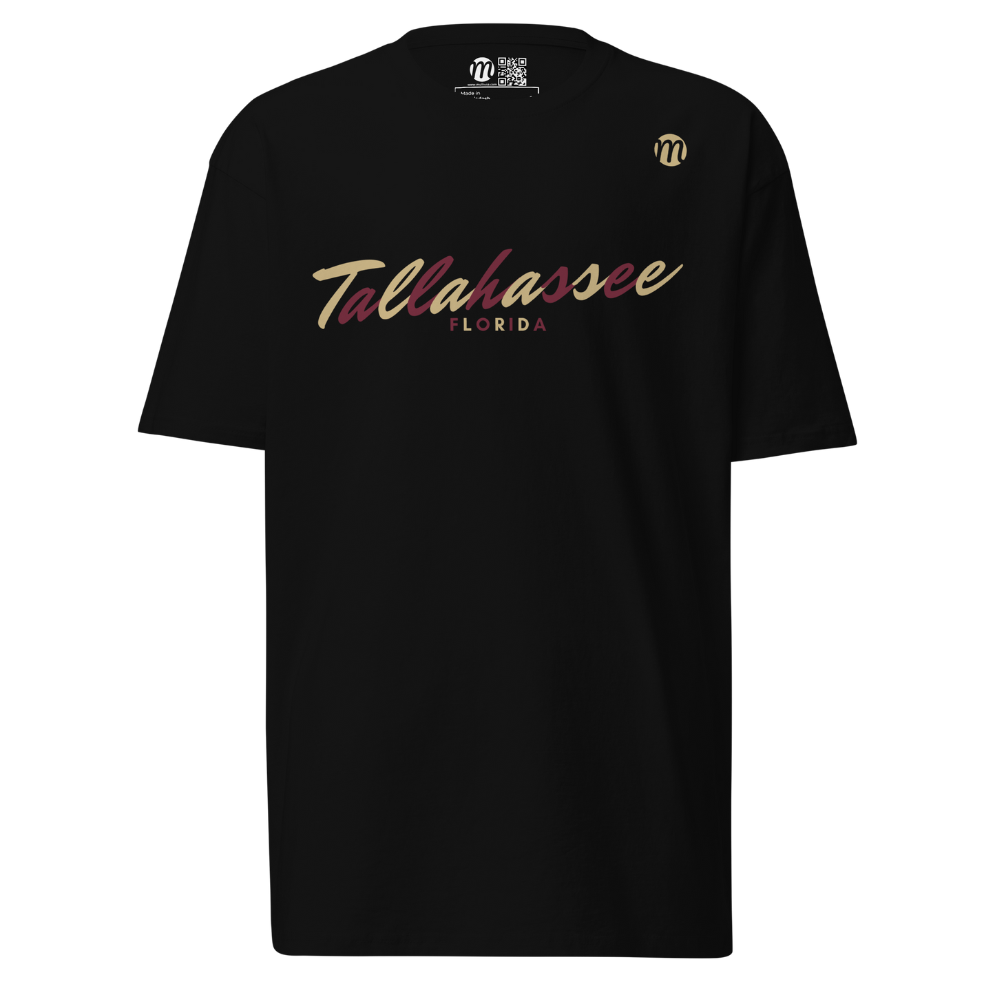 Tallahassee Florida Mulli USA Tee Black Front 