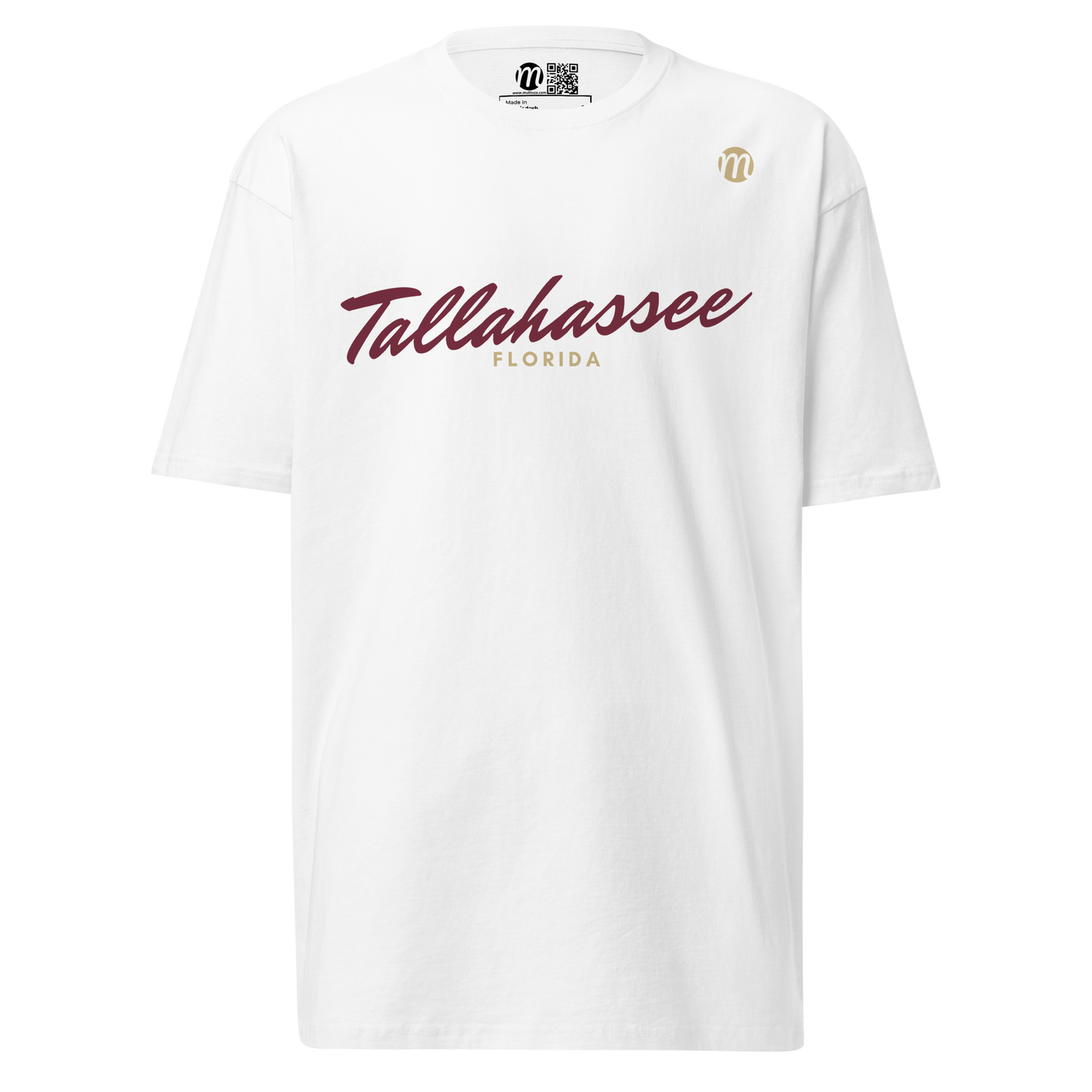 Tallahassee Florida Mulli USA Tee White Front