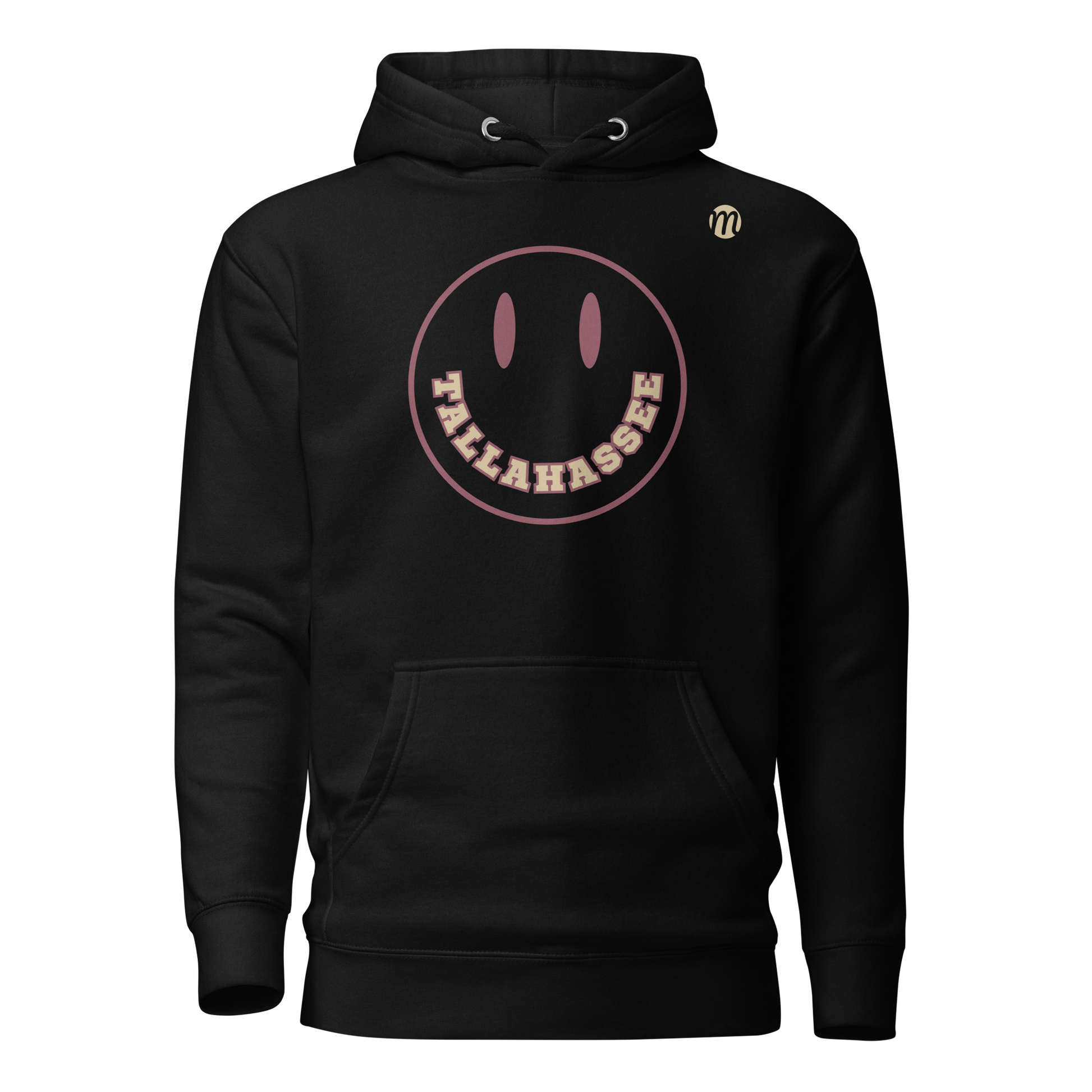 Tallahassee Smiley Face Mulli USA Hoodie Black Front