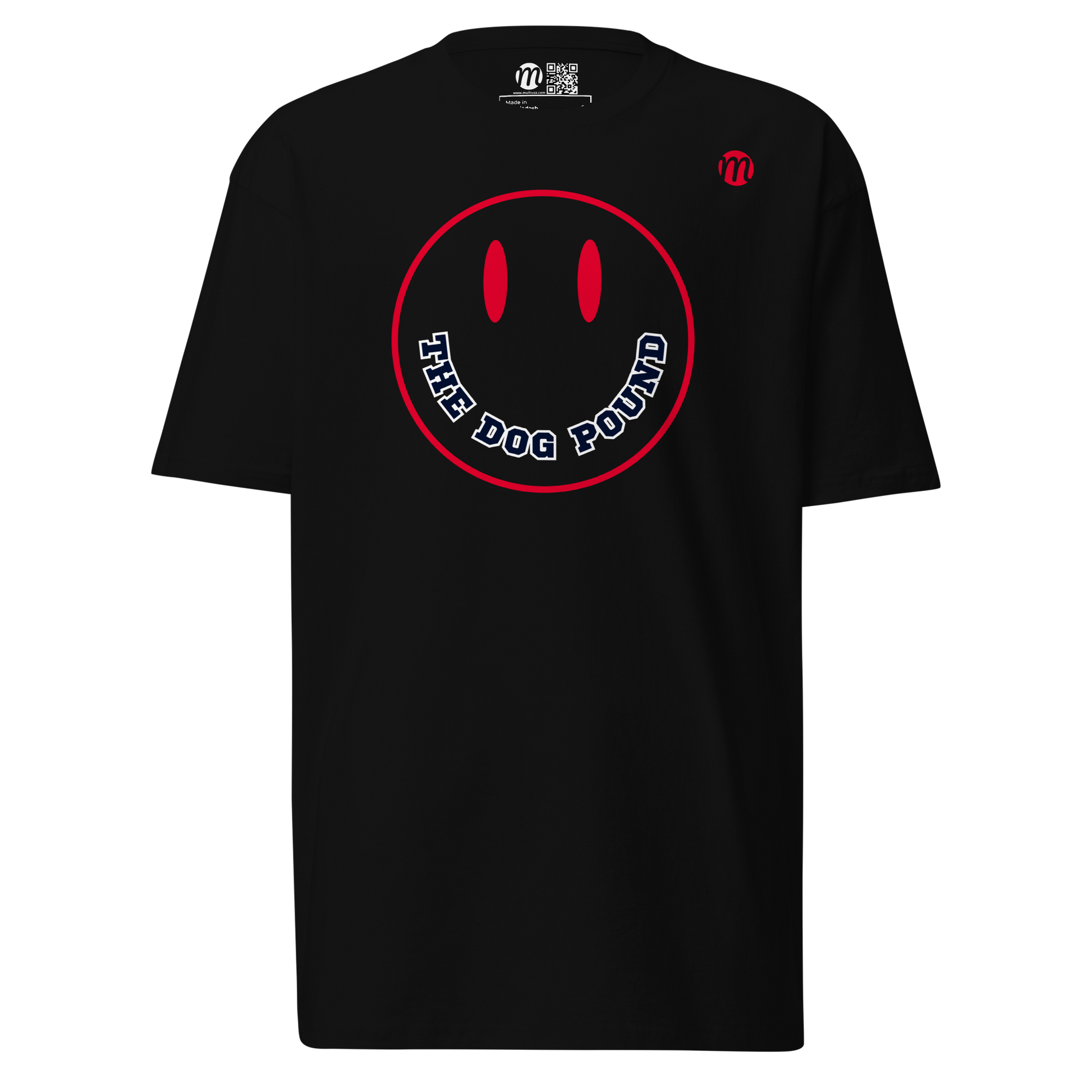 The Dog Pound Smiley Face Mulli USA Tee Black Front