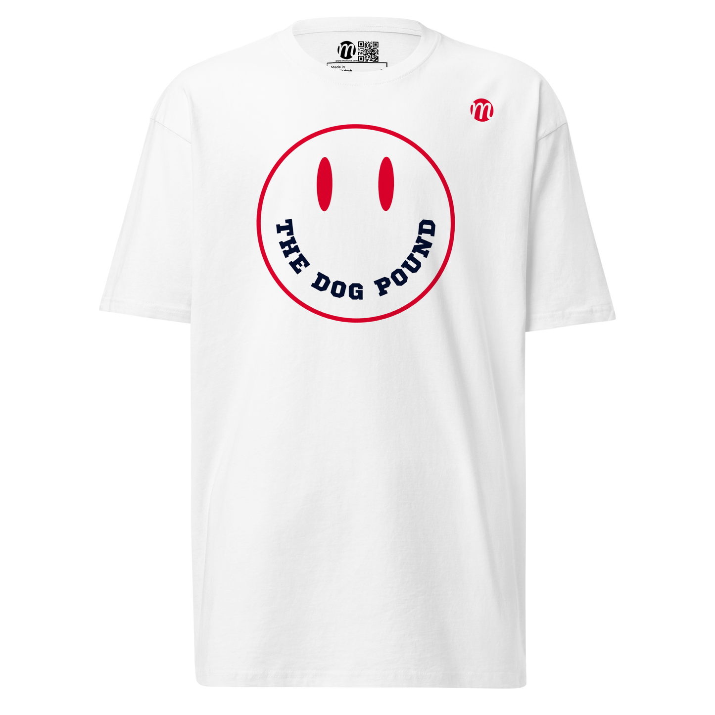 The Dog Pound Smiley Face Mulli USA Tee White Front