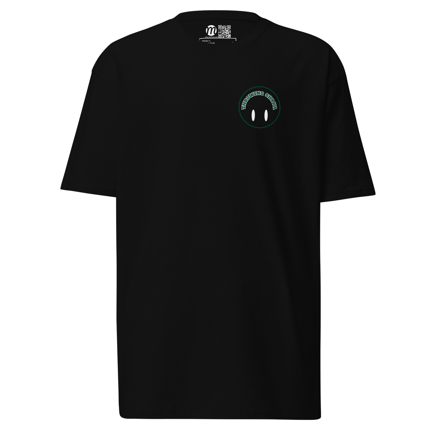 Throwing Shaka Smiley Face Flipped Mulli USA Tee Black Front